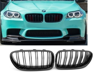 BMW F10 F11 Nerki grill kratki M5 czarny połysk
