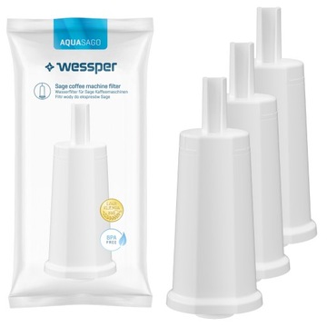 Filtr wody Wessper do ekspresu Sage BES920 SES880 SES875 SES500 3 sztuki