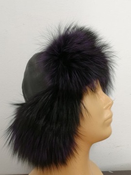 Шапка пилота с мехом лисы.