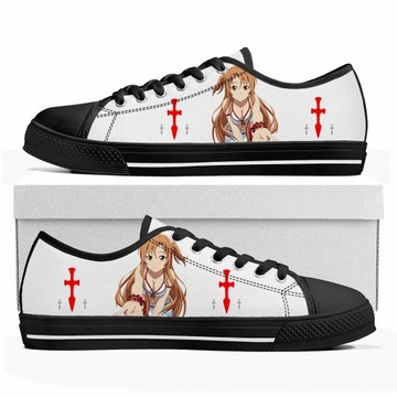 Płócienne niskie trampki Cartoon Novel Asuna Sword Art Online niskie buty s