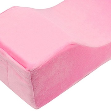 Подушка для ресниц Мягкая косметическая подушка из пены для шеи для домашнего макияжа Розовая