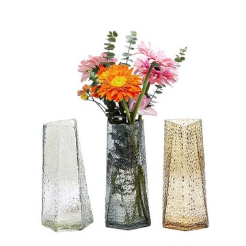 ТОЛСТАЯ СТЕКЛЯННАЯ ВАЗА ДЛЯ СРЕЗАННЫХ ЦВЕТОВ