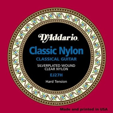 D'Addario EJ27H struny do gitary klasycznej nylon