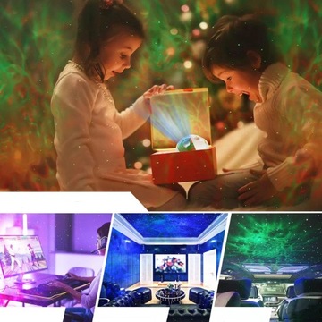 PROJEKTOR GWIAZD ASTRONAUTA LAMPKA LED GALAXY STAR PREZENT DLA DZIECI NIEBA