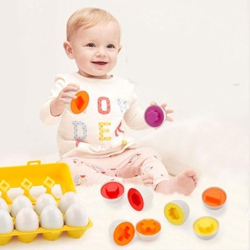 ПАЗЛ МОНТЕССОРИ ПАЗЛ ФОРМЫ СОРТИРОВКА ЯИЦ