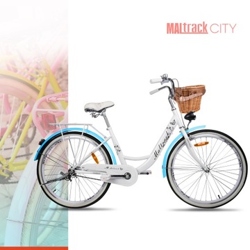 ЖЕНСКИЙ ГОРОДСКОЙ ВЕЛОСИПЕД 26 ДЮЙМОВ, ЖЕНСКАЯ СТАЛЬНАЯ РАМА, КОЛЕСА 17 ДЮЙМОВ, БАГАЖНИК 26 ДЮЙМОВ С ЗВОНКОМ.