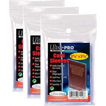 Ultra Pro 100 Card Sleeves - прозрачные мягкие конверты для карт, 100 шт.