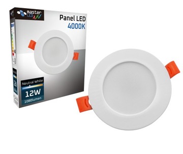 PANEL LED DOWNLIGHT plafon sufitowy 12W Okrągły