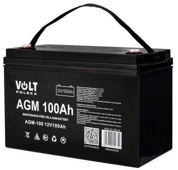 4X AKUMULATOR AGM 12V/24V/48V VOLT POLSKA VRLA 100AH UPS FALOWNIK INWERTER