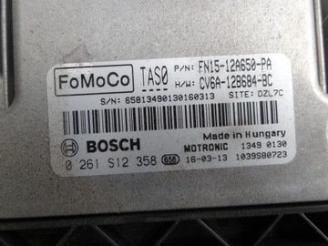 FORD ECOSPORT 2016 1,0 ECOBOOST JEDNOTKA ŘÍZENÍ FN15-12A650-PA ORIGINÁLNÍ