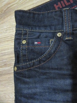 TOMMY HILFIGER granat jeansy męskie jak nowe 28/32