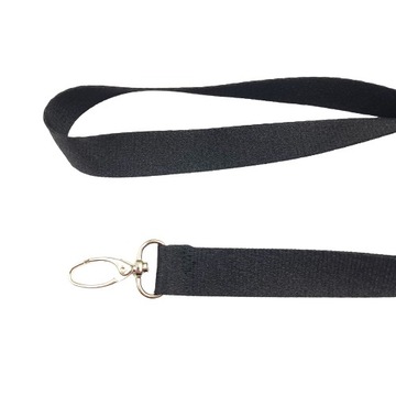 Smycz na szyję telefon klucze 20mm czarna