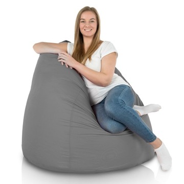 Szary Worek Fotel XXL Outdoor Wodoodporny XXL