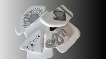 MARKERY PISAKI AKRYLOWE WIELOFUNKCYJNE KREATYWNE DO KAMIENI+ KAMIEŃ PŁASKI