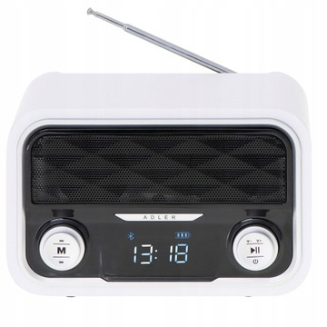 RADIO CYFROWE RETRO GŁOŚNIK BLUETOOTH SIEĆ AKUMULATOR MP3