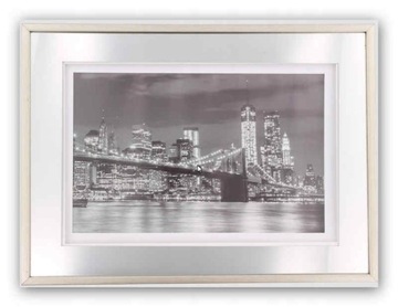 SZKLANA RAMKA NA ZDJĄCIA GLAMOUR 38X28CM