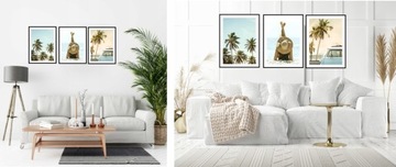 ПАЛЬМОВОЕ МОРЕ набор из 3 постеров 21х30 №123