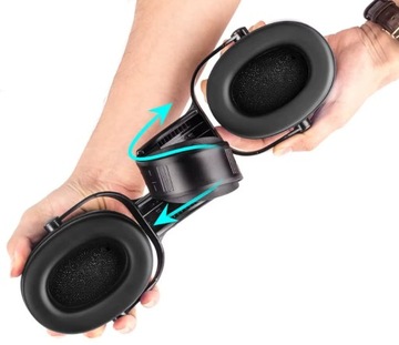 Nauszniki Ochronne Robocze Słuchawki Wygłuszające Wyciszające BHP MAGROS