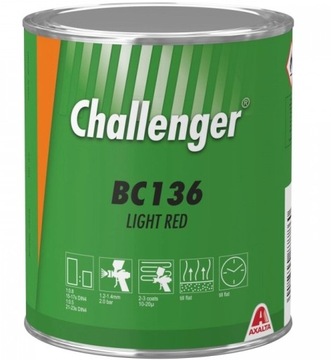 Lakier bazowy Challenger AXALTA BC136 LIGHT RED 1L