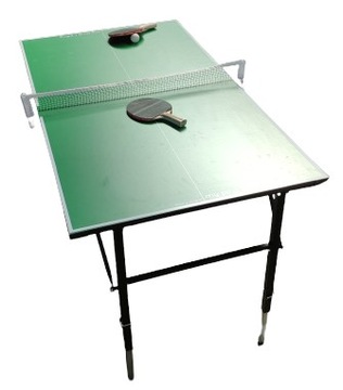 Stół do tenisa MINI JUNIOR zielony płyta 18mm z siatką