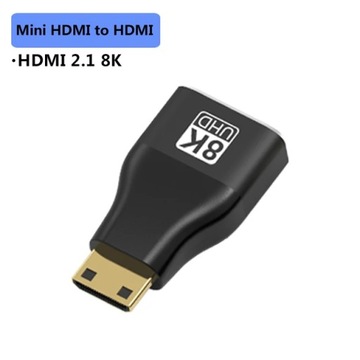 8K HDMI 2.1 Adapter 90 270 stopni kąt prosty konwerter męski na żeński