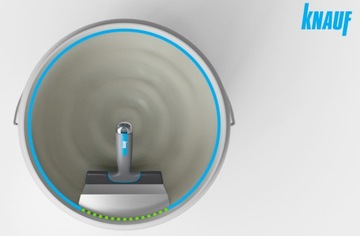 Шпатель полукруглый для штукатурки КНАУФ.