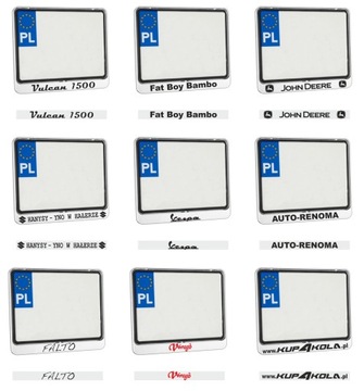 Мотоциклетная пластина хромированная рамка с надписью логотипа