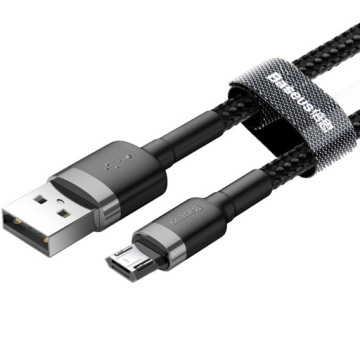 USB-A — кабель Micro USB, Baseus Cafule, 2,4 А, 1 м