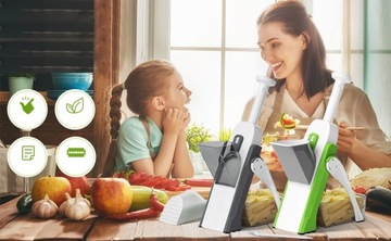 Слайсер для нарезки и приготовления картофеля фри, ТЕМНО-ЗЕЛЕНЫЙ