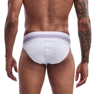 Мужские трусы танго Jockmail, белые, L