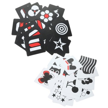 2 Sets High Contrast Baby Flashcards Black White