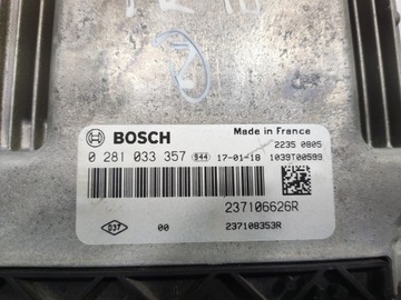 ŘÍZENÍ JEDNOTKA MOTORU RENAULT TRAFIC III 1.6 DCI 237106626R 2014-2019