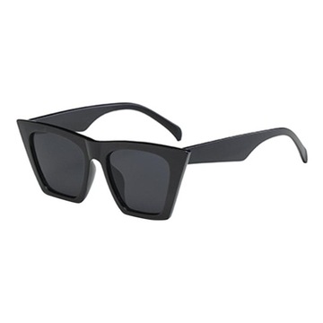 Damskie męskie lustrzane okulary przeciwsłoneczne 400 czarne