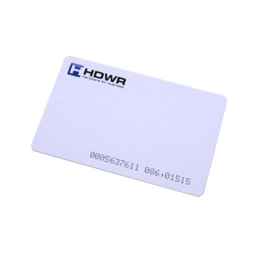 KARTA ZBLIŻENIOWA RFID LOGO HDWR ZAKODOWANA 125KHz