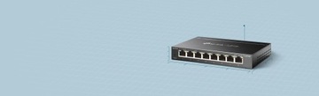 КОММУТАТОР TP-LINK TL-SG108E 8 ГИГАБИТНЫХ ПОРТОВ 1000 МБ/с