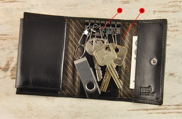 ПРЕМИУМ кожаный КЛЮЧ для ключей -Rovicky- КОЖА N3