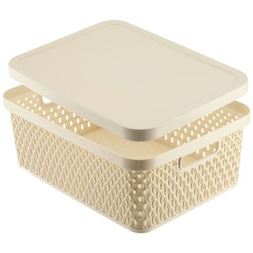 КОРЗИНА С КРЫШКОЙ-ОРГАНИЗАТОРОМ КОНТЕЙНЕР ДЛЯ ХРАНЕНИЯ 12 Л