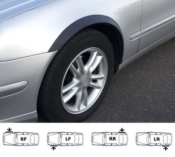 MERCEDES W 220 S KLASA nakładki na błotnik 6 szt.