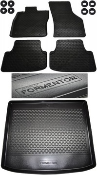 CUPRA FORMENTOR (2019-) dywaniki + mata bagażnika bezzapachowe stopery