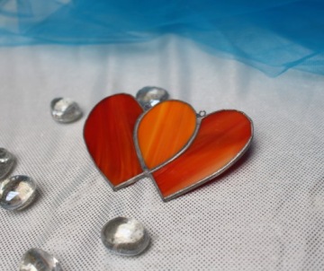 Двойное сердце, украшение ко Дню святого Валентина, для двоих
