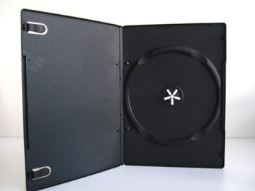Pudełka DVD x 1 na płyty 14 mm CZARNE 100 sztuk HQ