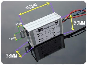 Контроллер скорости двигателя постоянного тока ШИМ 9-60 В 20 А 12 В 24 В