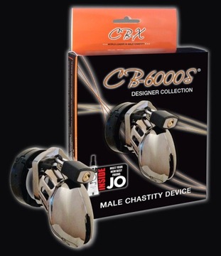 Męski pas cnoty CB-6000S chromowy