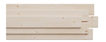 Доска строганная 90 см х 9 см для песочницы, полукруглая.