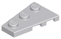 LEGO 43723 Jasnoszare (LBG) skrzydło 2x3 lewe 1szt