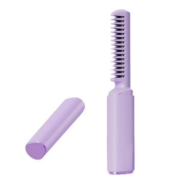Беспроводной выпрямитель для волос Anti Scald Mini Violet, щетка для выпрямления волос