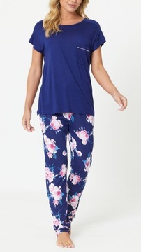 Piżama Be You Studio Viscose Pyjama kwiaty damska komplet XS/S 8/10 E6392