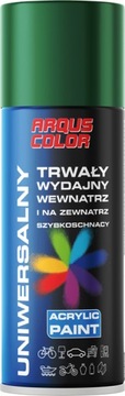Farba w sprayu zielony połysk akrylowa uniwersalna 400ml RAL 6029 Arqus