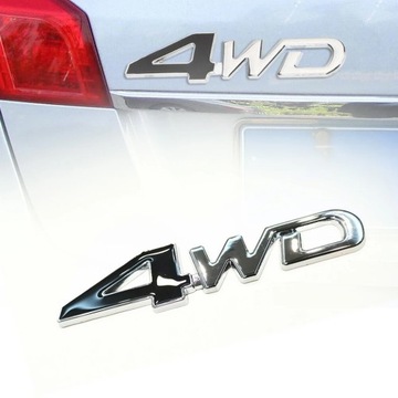 1x metalowy samochód 3D 4WD Logo znaczek nakl