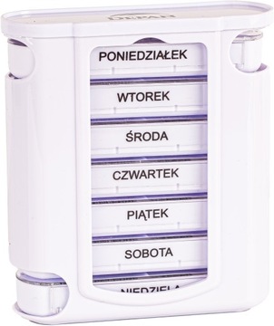 POJEMNIK PUDEŁKO KASETKA NA LEKI TABLETKI 7 DNI